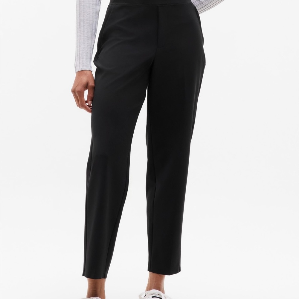 Athleta Endless Black High Waist Cropped Ankle Pants